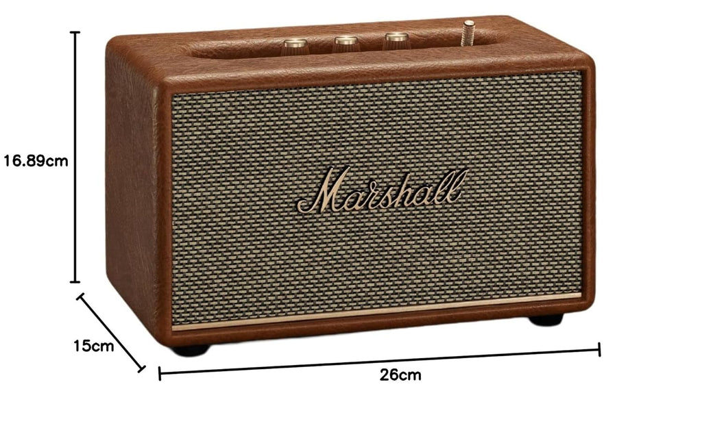 Marshall Acton III 60 W Bluetooth Powered Home Speaker, Brown