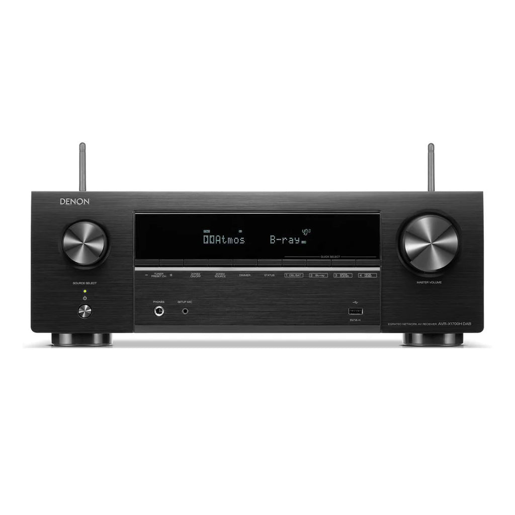 Denon AVR-X1700H - 7.2 Channel AV Receiver Amazon Alexa, Google Assistant and iOS Siri Voice Control: Use Your Voice to Control The AVR-X1700H and Wireless Music Services Hands-Free