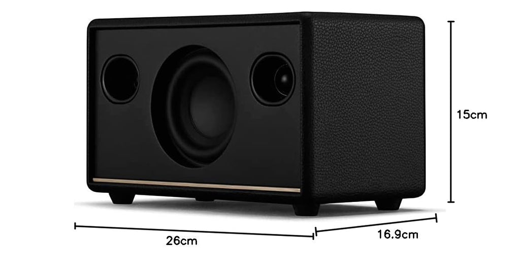 Marshall Acton III Wired Connectivity Stereo Home Speakers with Bluetooth 5.2 & RCA or 3.5mm Input – Black