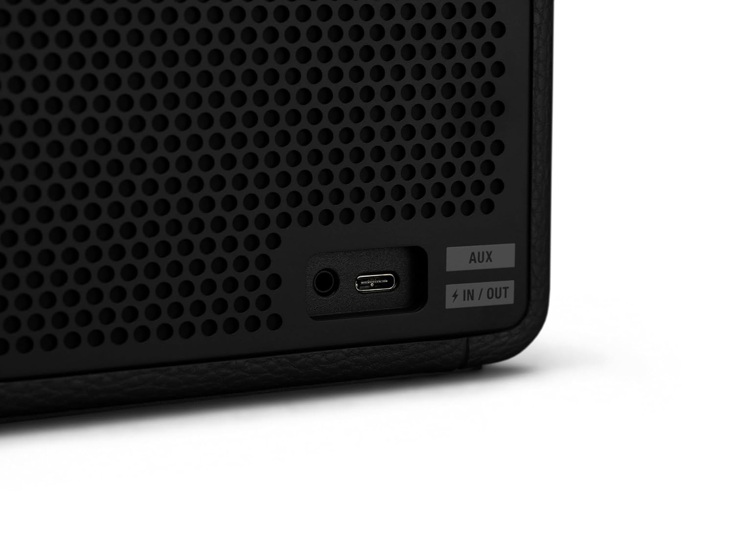 Marshall Middleton Portable Bluetooth Speaker with 20+ Hours of Portable Playtime, 360° Sound, Dust & Waterproof (IP67) - Black & Brass.