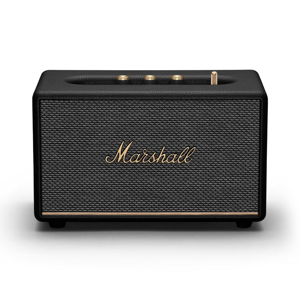 Marshall Acton III Wired Connectivity Stereo Home Speakers with Bluetooth 5.2 & RCA or 3.5mm Input – Black