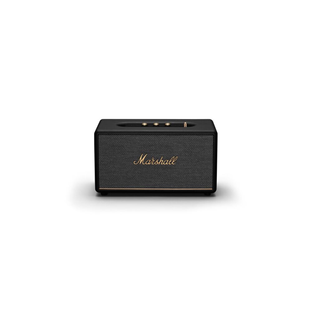 Marshall Stanmore III Wired Connectivity Home Speaker with Bluetooth 5.2 & RCA or 3.5mm Input - Black