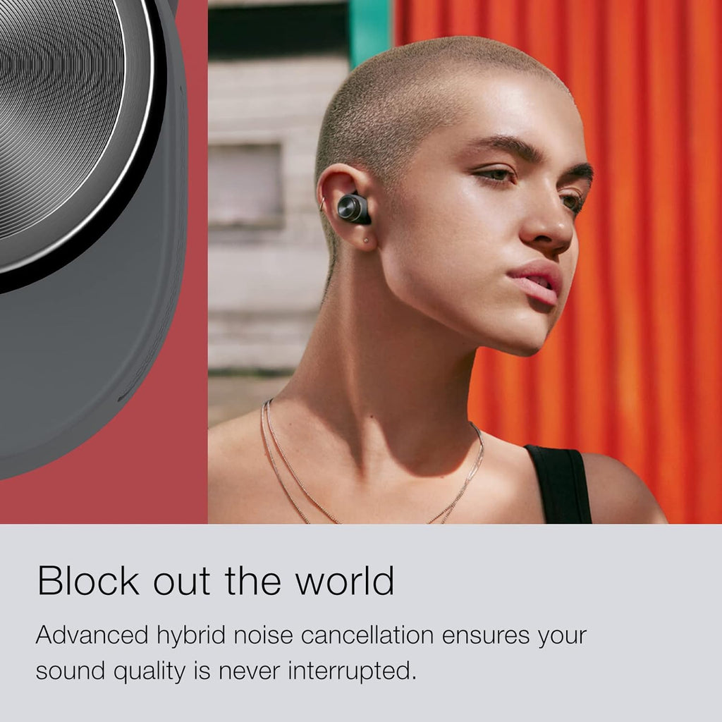 Bowers & Wilkins Pi5 S2 Wireless True Wireless Noise Cancelling Headphones with Bluetooth, aptX, Active Noise Cancelling (ANC) and Integrated Microphones // Storm Grey