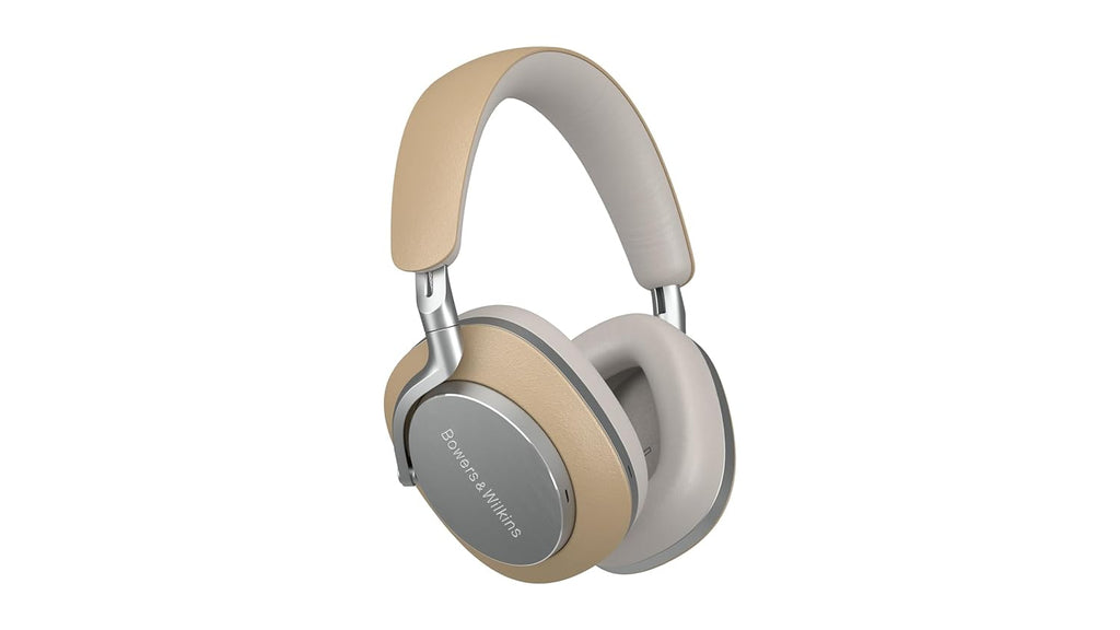 Bowers & Wilkins Px8 Over Ear Wireless Headphones, Advanced Active Noise Cancellation, Luxurious Materials, 30-Hour Battery Life, 15-Min Quick Charging, Tan