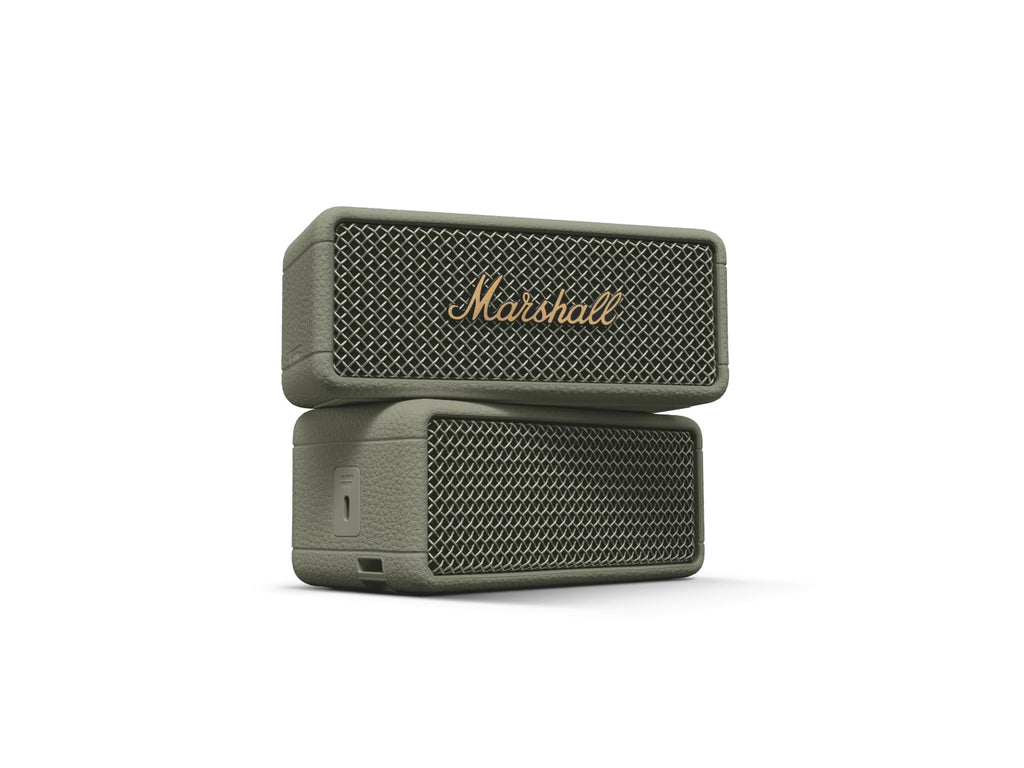 Marshall Emberton III Compact Portable Bluetooth Speaker with 32+ Hours of Playtime, (360° Sound), Dust & Waterproof (IP67) – Sage.