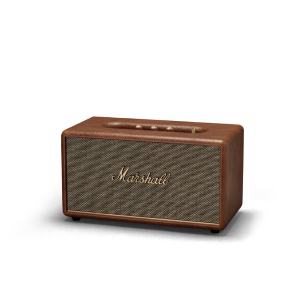 Marshall Stanmore III Wired Connectivity Home Speaker with Bluetooth 5.2 & RCA or 3.5mm Input - Brown