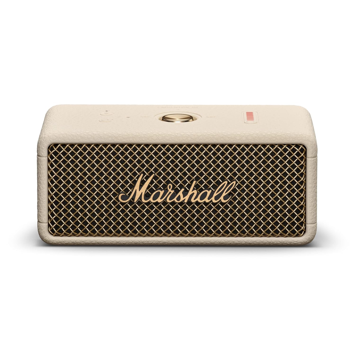 Marshall Emberton III Compact Portable Bluetooth Speaker with 32+ Hours of Playtime, (360° Sound), Dust & Waterproof (IP67) – Cream.