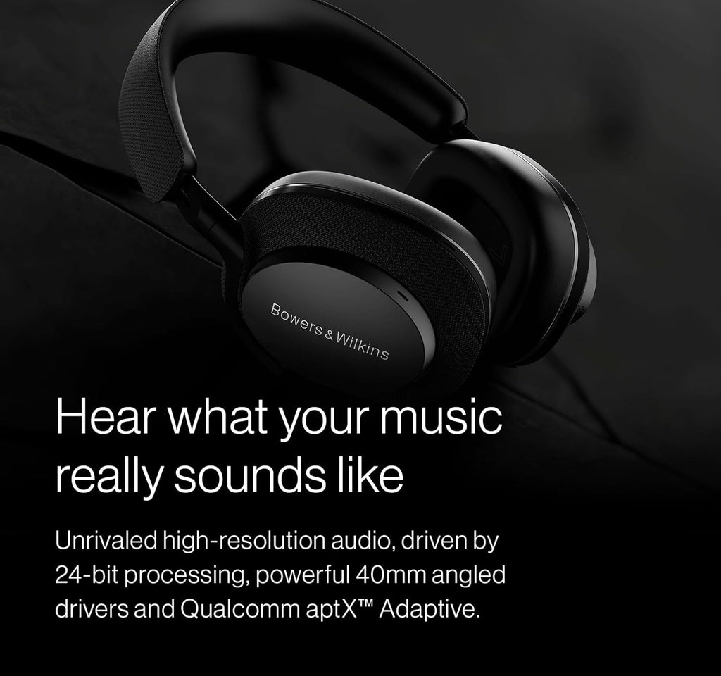 Bowers & Wilkins Px7 S2e Over-Ear Headphones - Enhanced Noise Cancellation & Transparency Mode, Crystal-Clear Calls, Bluetooth, 30-Hour Playback, Cloud Grey
