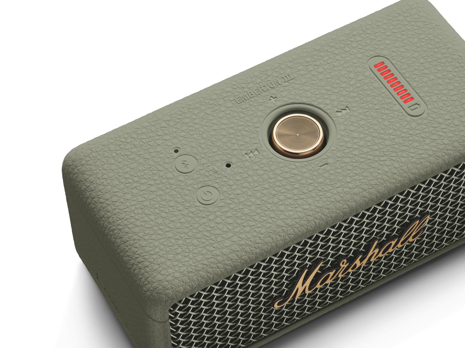 Marshall Emberton III Compact Portable Bluetooth Speaker with 32+ Hours of Playtime, (360° Sound), Dust & Waterproof (IP67) – Sage.
