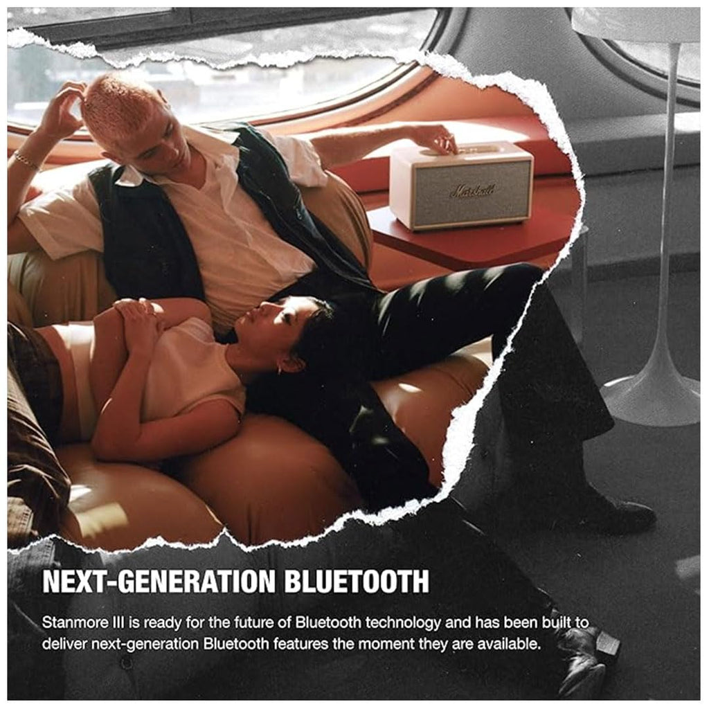 Marshall Stanmore III Bluetooth Wireless Powered 15 Watts Speaker (Cream)