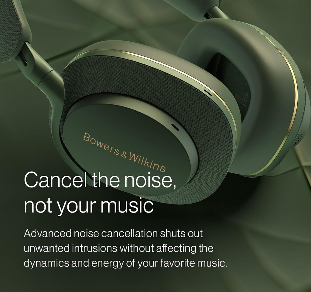 Bowers & Wilkins Px7 S2e Over-Ear Headphones - Enhanced Noise Cancellation & Transparency Mode, Crystal-Clear Calls, Bluetooth, 30-Hour Playback, Cloud Grey