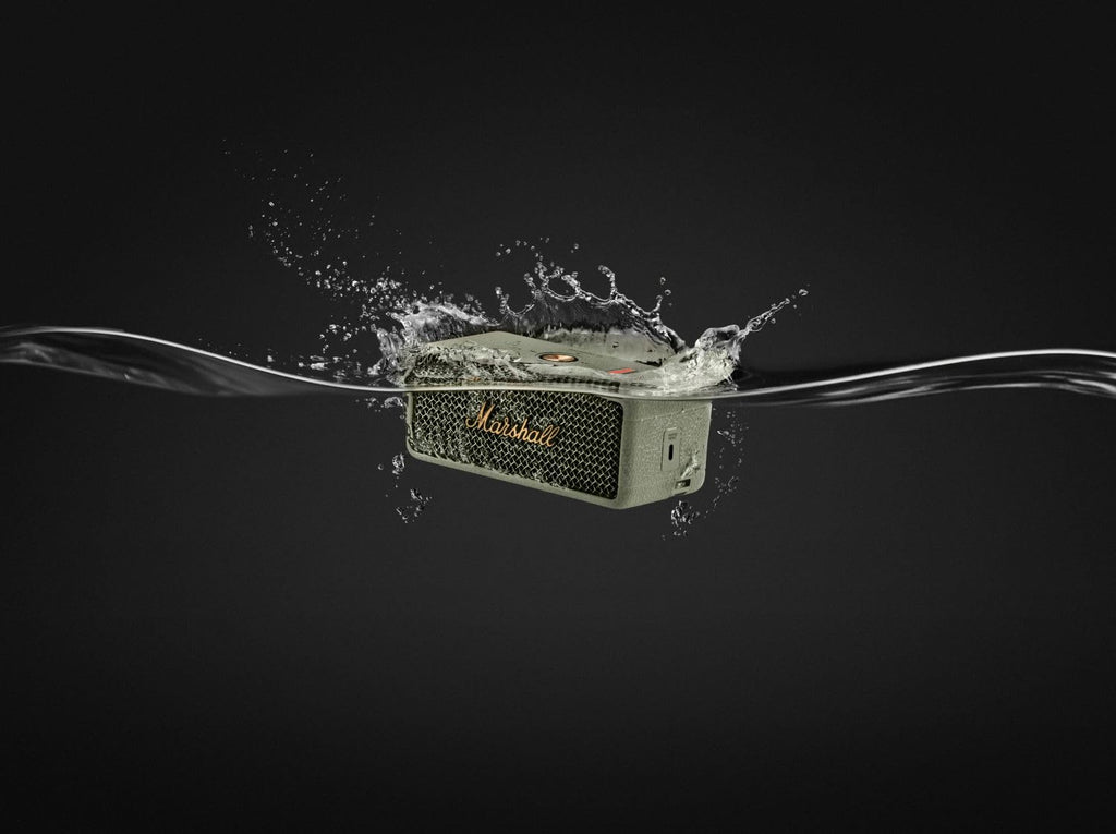Marshall Emberton III Compact Portable Bluetooth Speaker with 32+ Hours of Playtime, (360° Sound), Dust & Waterproof (IP67) – Sage.