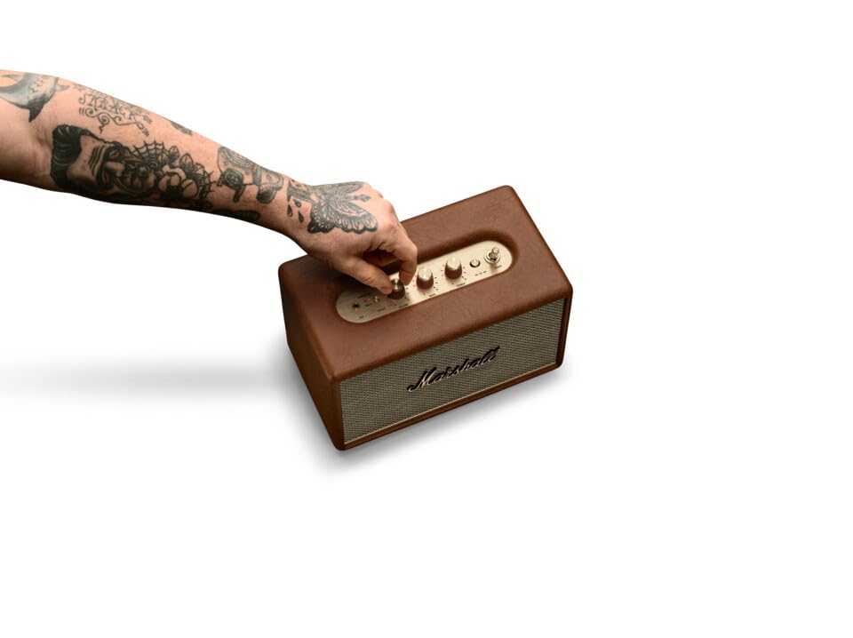 Marshall Acton III 60 W Bluetooth Powered Home Speaker, Brown