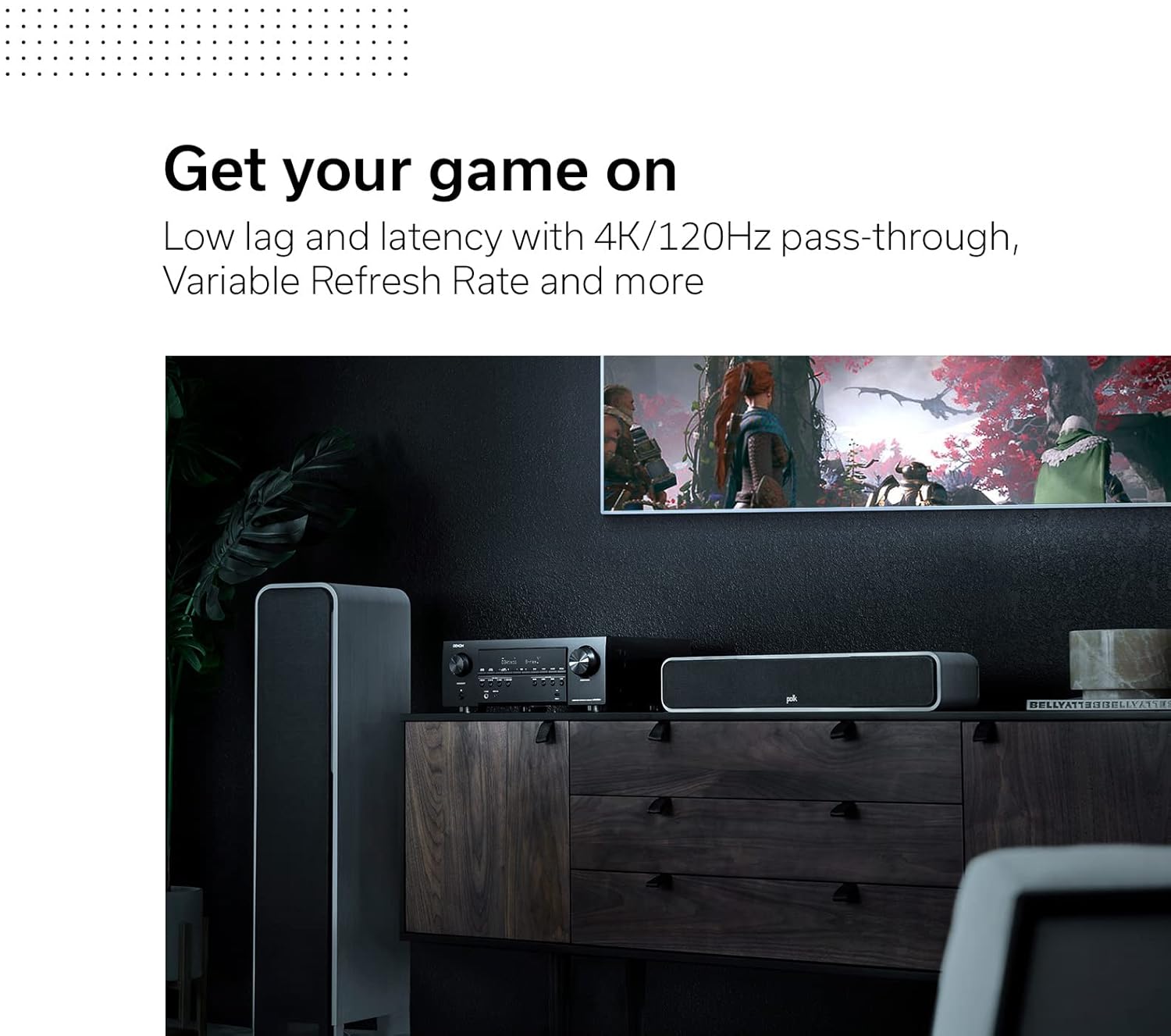 Denon AVR-S760H 7.2 Ch AVR - 75 W/Ch, Advanced 8K Upscaling, Dolby Atmos Height Virtualization, DTS Virtual:X & More, Wireless Streaming, Built-in HEOS, Amazon Alexa Voice Control