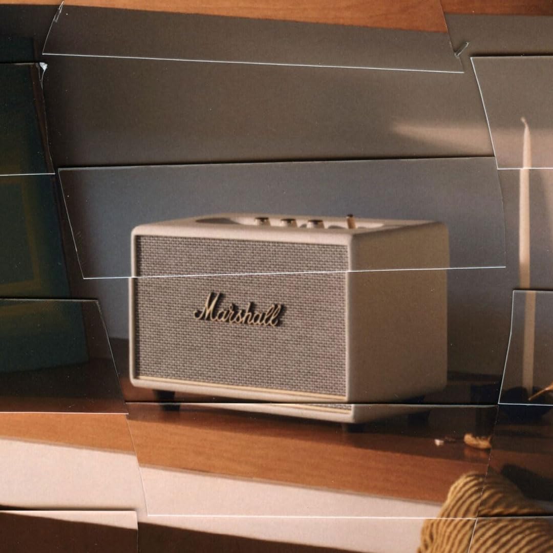 Marshall Acton III 60 W Bluetooth Powered Home Speaker, Cream