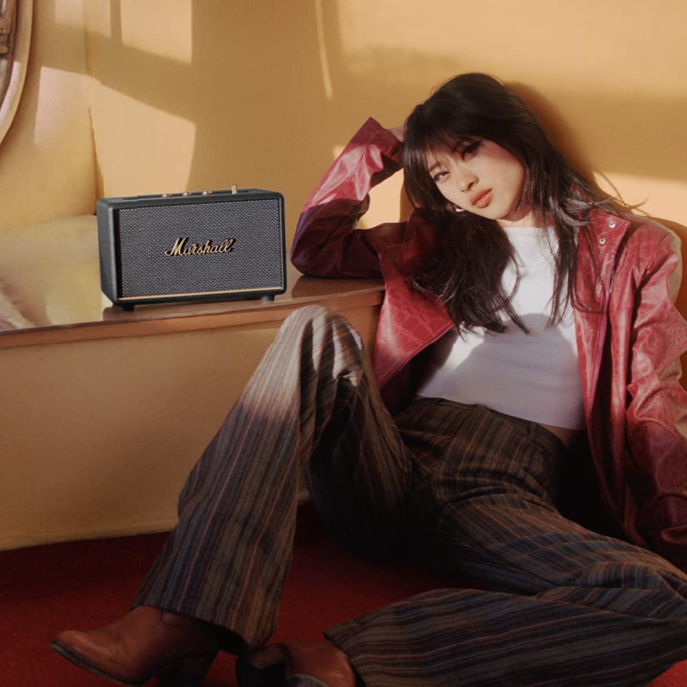 Marshall Stanmore III Wired Connectivity Home Speaker with Bluetooth 5.2 & RCA or 3.5mm Input - Black