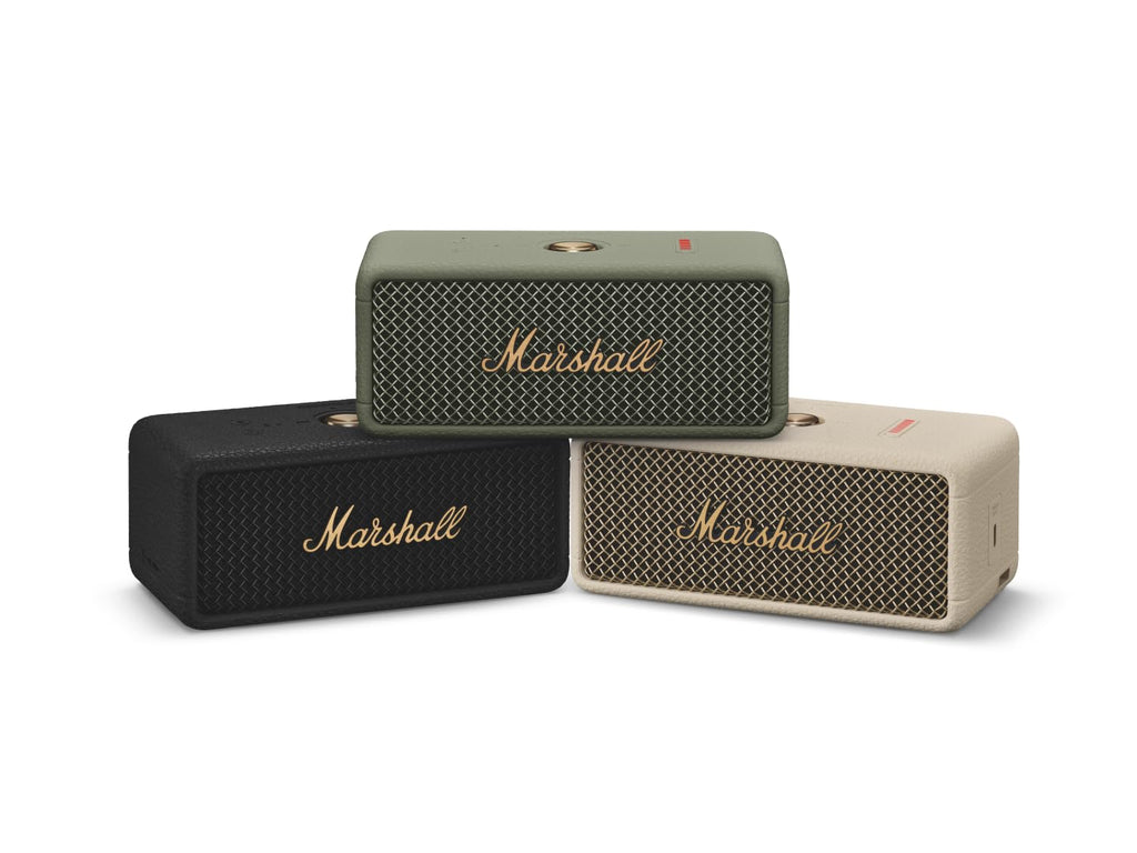 Marshall Emberton III Compact Portable Bluetooth Speaker with 32+ Hours of Playtime, (360° Sound), Dust & Waterproof (IP67) – Sage.