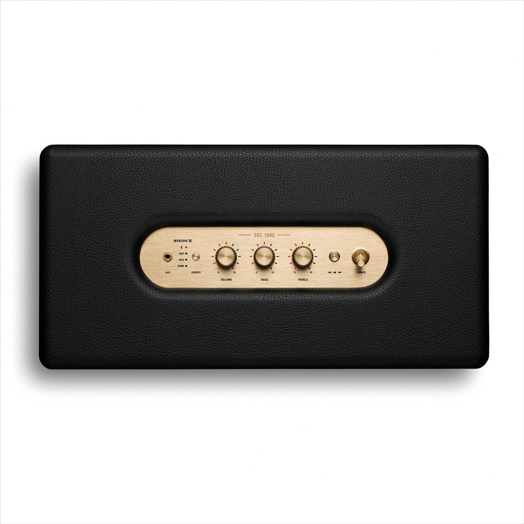 Marshall Woburn III Wired Connectivity Home Speaker with HDMI Input, Bluetooth 5.2 & RCA or 3.5mm Input - Black
