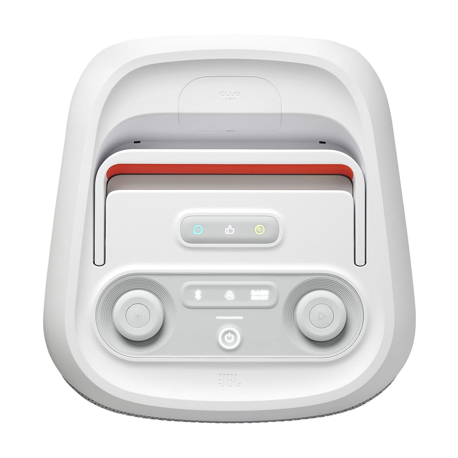 BL Partybox 120 Wireless Bluetooth 160W Party Speaker, AI Sound Boost, Futuristic Light Show, Upto 12Hrs Playtime,Multispeaker Connection by Auracast, Guitar & Mic Input, Splashproof (White)