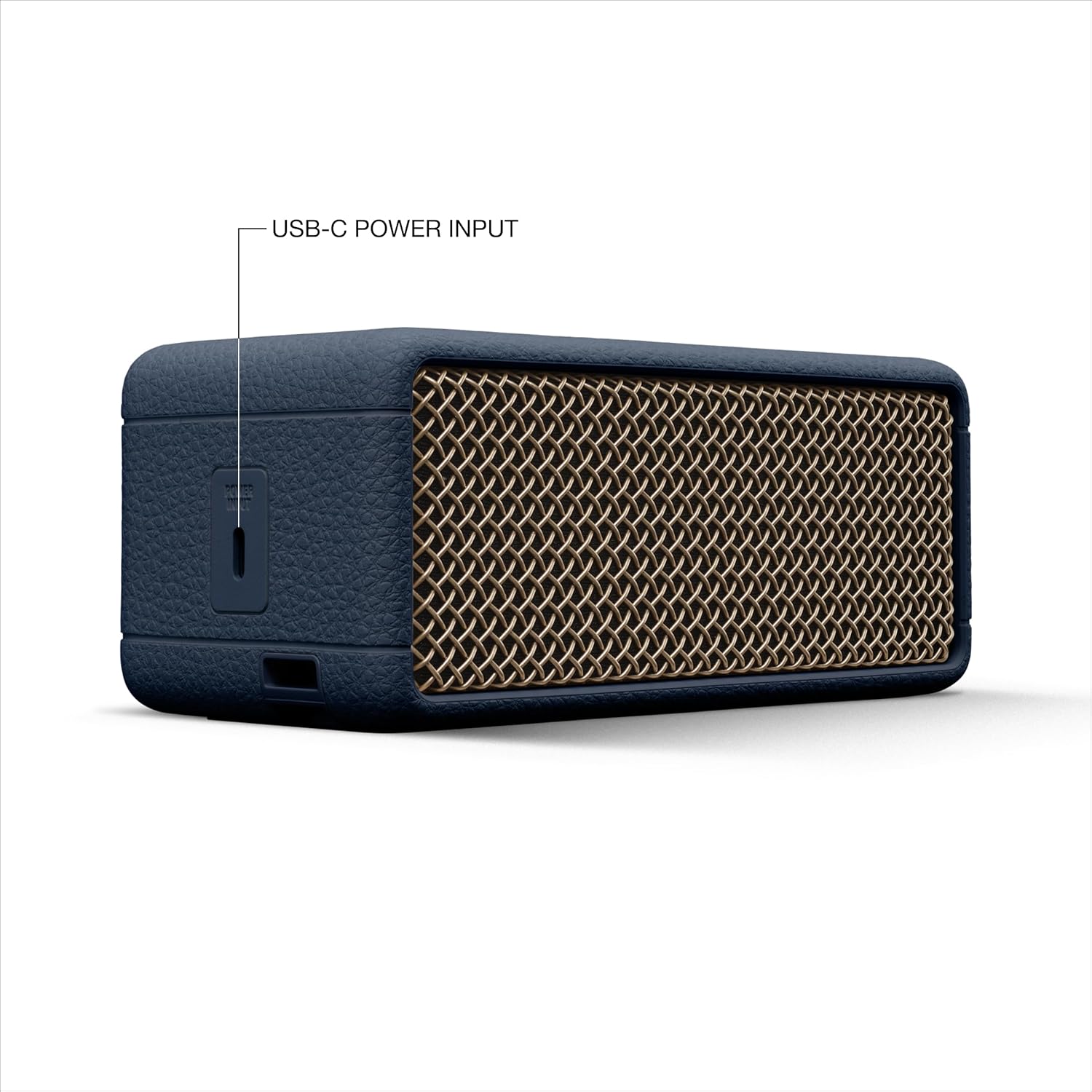 Marshall Emberton III Compact Portable Bluetooth Speaker with 32+ Hours of Playtime, (360° Sound), Dust & Waterproof (IP67) – Midnight Blue.