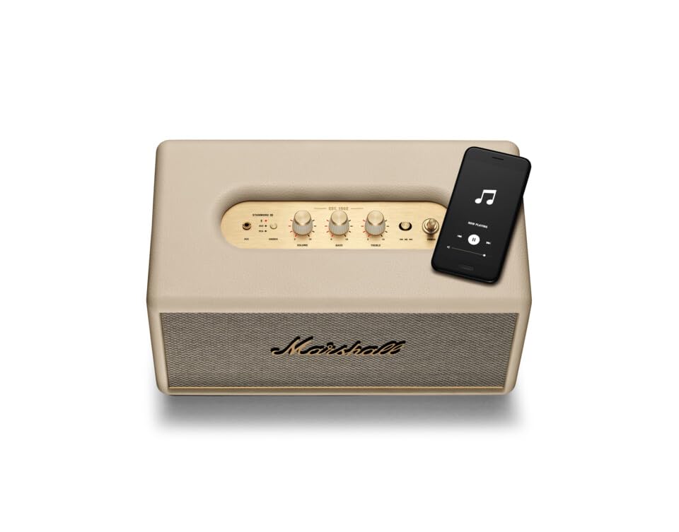 Marshall Stanmore III Bluetooth Wireless Powered 15 Watts Speaker (Cream)